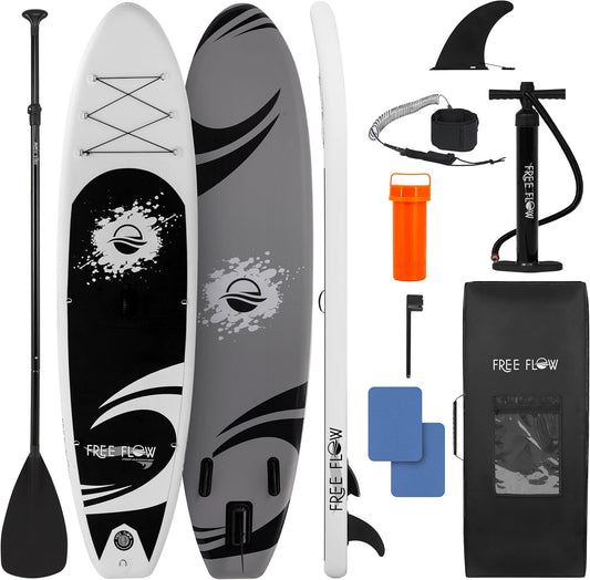 Inflatable Stand up Paddle Board with Premium SUP Accessories – Wide Stable Design with Non-Slip EVA Deck Pad for Adults and Youth of All Skill Levels